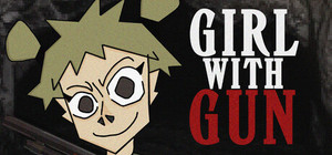 Girl with gun banner