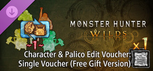 Monster Hunter Wilds - Character & Palico Edit Voucher: Single Voucher (Free Gift Version) banner