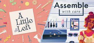 A Little to the Left + Assemble with Care banner