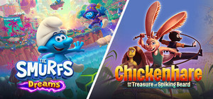 The Smurfs & Chickenhare banner