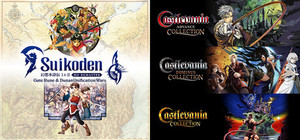 Suikoden I&II HD Remaster Gate Rune and Dunan Unification Wars & Castlevania Collections Bundle banner