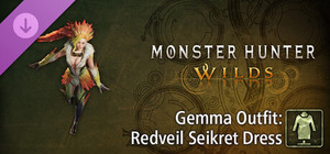 Monster Hunter Wilds - Gemma Outfit: Redveil Seikret Dress banner