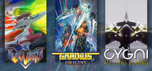 EARTHION & GRADIUS ORIGINS & CYGNI: All Guns Blazing banner