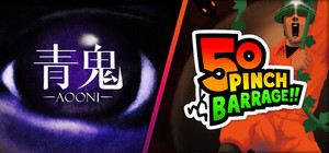"Ao Oni" x "50 Pinch Barrage!!" collaboration bundle! banner