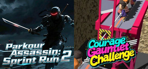 🔪2️⃣Parkour Assassin: Sprint Run 2 x 🏃‍➡Courage Gauntlet Challenge banner