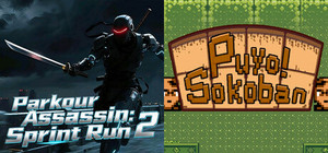 🔪2️⃣Parkour Assassin: Sprint Run 2 x 📦️Puyo! Sokoban banner