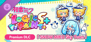 Hatsune Miku Logic Paint S+ SNOW MIKU Sky Town banner