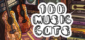 100 Music Cats banner