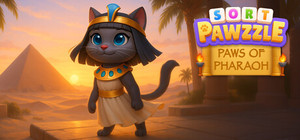 Sort Pawzzle: Paws of Pharaoh banner