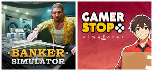 Gamer Stop Simulator with Banker Simulator banner