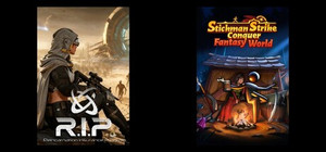 R.I.P. - Reincarnation Insurance Program & Stickman Strikes: Conquer Fantasy World banner
