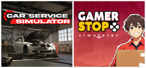 Gamer Stop Simulator with Car Service Simulator banner