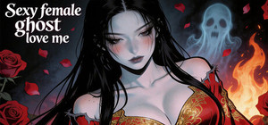 Sexy female ghost love me banner