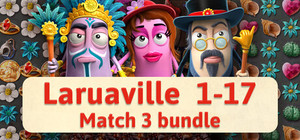 Laruaville all 17 games Match 3 bundle banner