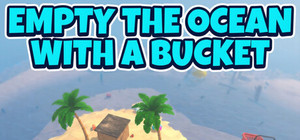 Empty the ocean with a bucket banner