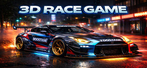 3D race game banner