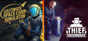 Legitimate Space Corp Simulator LLC and Thief Simulator banner