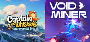 Captain Whiskers: Incremental Seas + Void Miner banner
