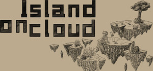 Island on cloud banner