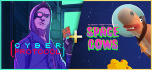 Cyber Protocol + Space Cows banner
