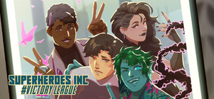 Superheroes Inc: #VictoryLeague banner