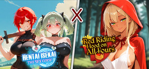 Hentai Isekai: The Sex Curse x Red Riding Hood on All Fours banner