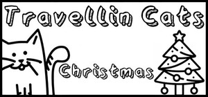 Travellin Cats in Christmas banner