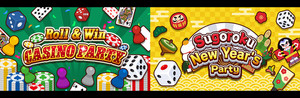 Roll & Win CASINO PARTY + Sugoroku New Year's Party Bundle banner