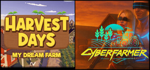 Cyber Farmer and Harvest Days banner