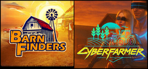 Cyber Farmer with Barn Finders banner