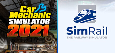 SimRail and Car Mechanic Simulator 2021