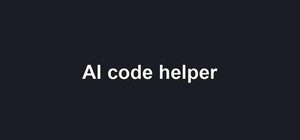 AI code helper banner