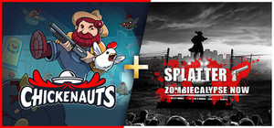 Chickenauts + Splatter - Zombiecalypse Now banner