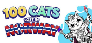 100 Cats Lost in Norway Find & Color banner