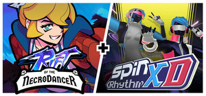 Rift of the NecroDancer + Spin Rhythm XD banner