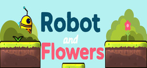 Robot and Flowers banner