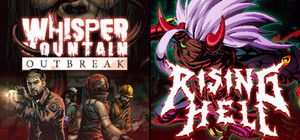 Whisper Mountain Outbreak + Rising Hell banner
