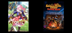 Rustil: Eternal Labyrinth Castle & Stickman Strikes: Conquer Fantasy World banner