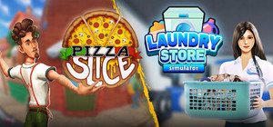 Pizza Slice x Laundry Store Simulator banner