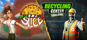 Pizza Slice x Recycling Center Simulator banner