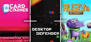 Card Corner + Desktop Defender + Rusty's Retirement banner