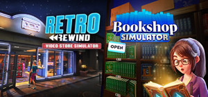 Retro Rewind & Bookshop Simulator banner