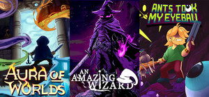 Roguevania Set: An Amazing Wizard x Aura of Worlds X Ants Took My Eyeball x Chasm banner