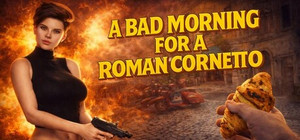 A Bad Morning for a Roman Cornetto banner
