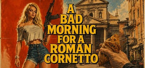 A Bad Morning for a Roman Cornetto banner