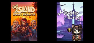 Island Market Simulator & Monster Battles banner