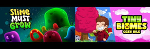 Slime Must Grow X Tiny Biomes: Cozy Idle banner