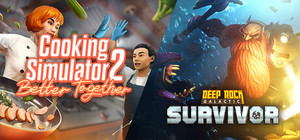 Cooking Simulator 2 x Deep Rock Galactic Survivor banner