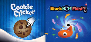 Cookie Clicker x Black Hole Fishing banner
