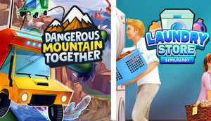 Laundry Store Simulator & Dangerous Mountain Together banner